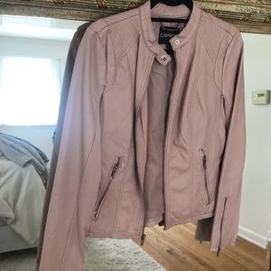 Express “minus the leather” jacket - blush pink
